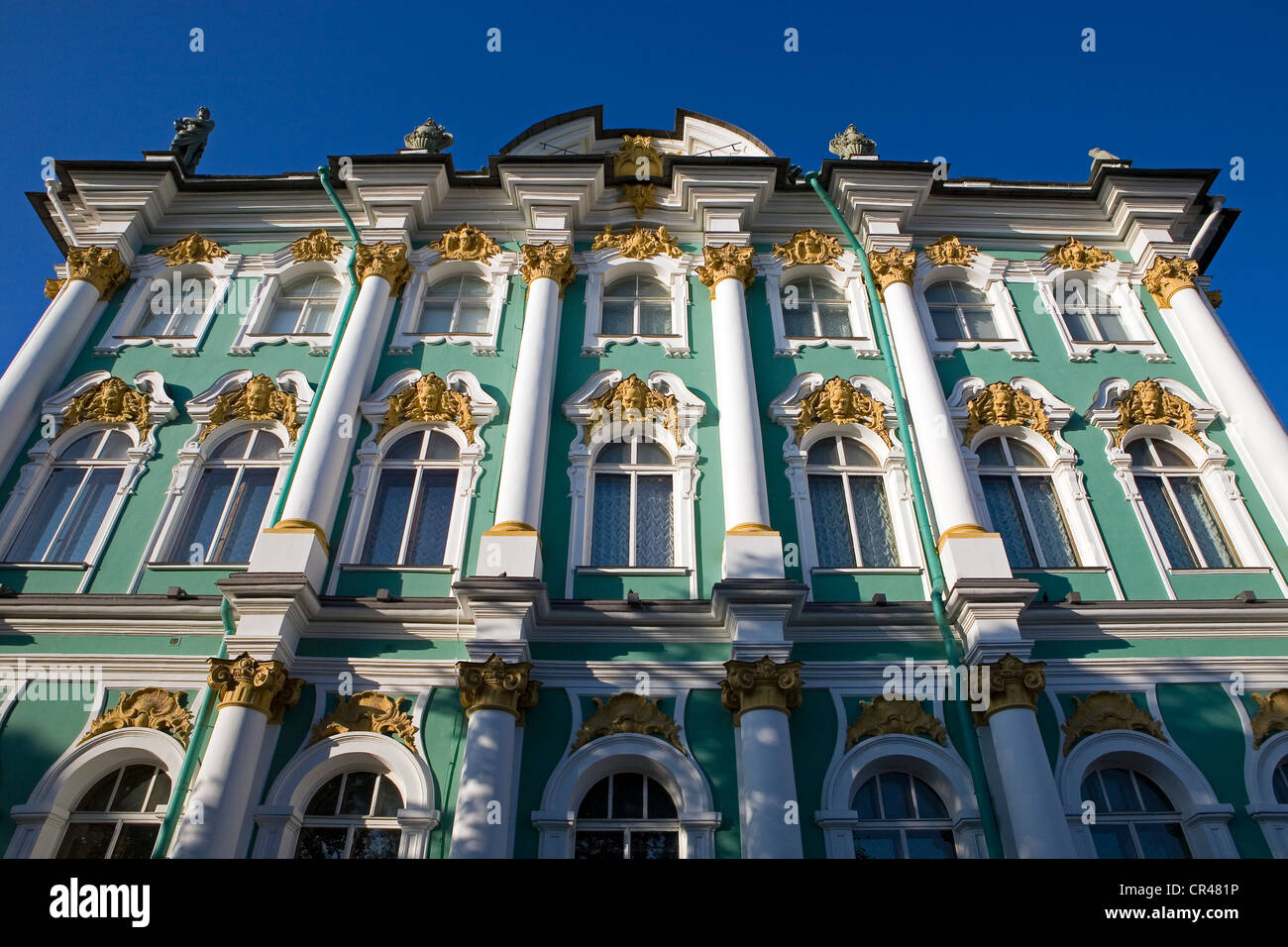 Russland, St. Petersburg, UNESCO-Welterbe, das Winterpalais (1754-1762) von dem Architekten Rastrelli jetzt hosting der Stockfoto