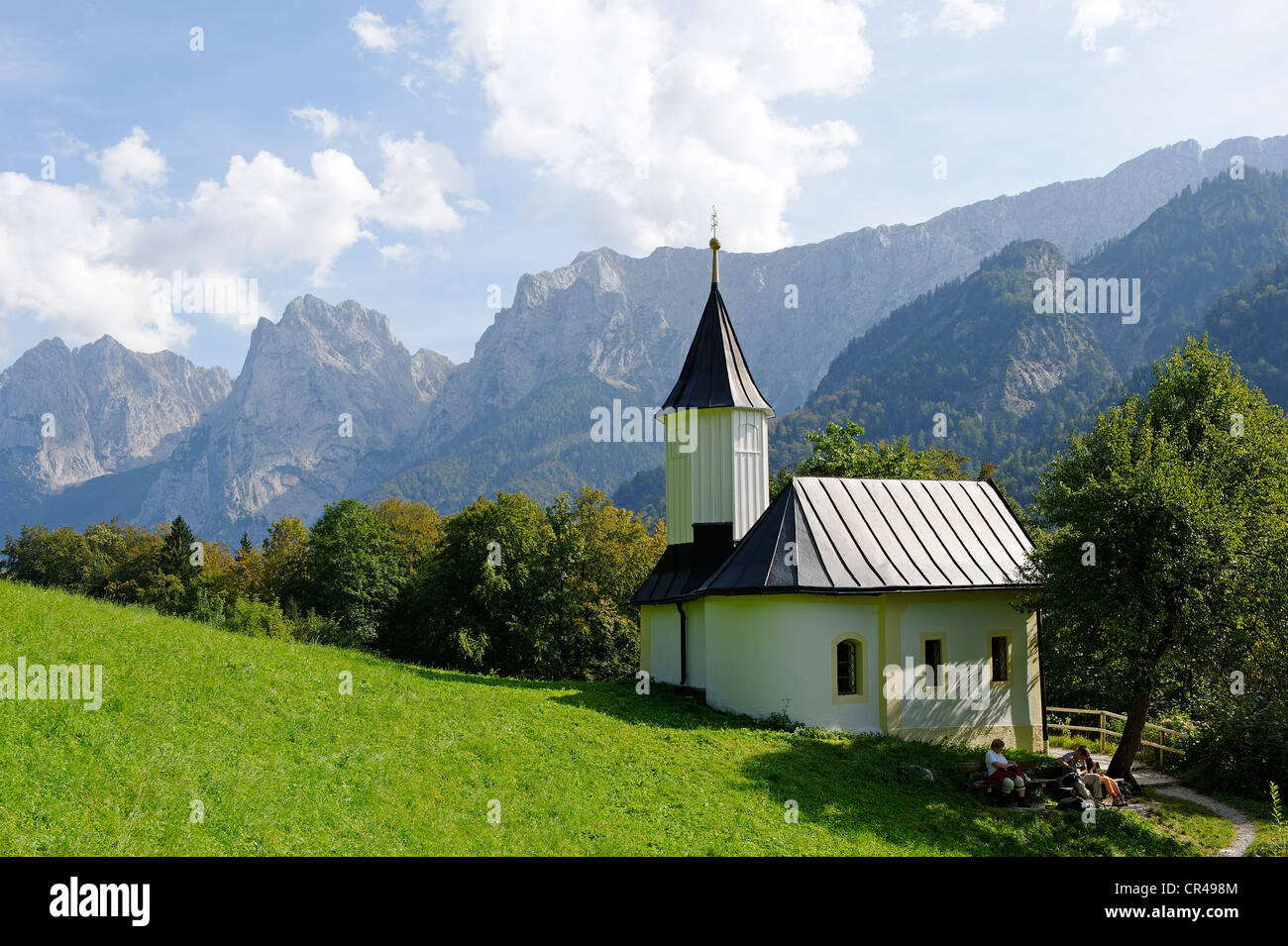 Antoniuskapelle Kapelle, Ellmauer Halt Berg am Rücken, Kaisertal-Tal, Kaisergebirge-Gebirge, Tirol, Österreich Stockfoto