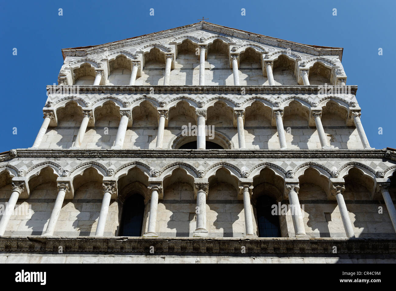 Fassade der Kirche Chiesa di San Michele Nel Borgo, Pisa, Toskana, Italien, Europa Stockfoto