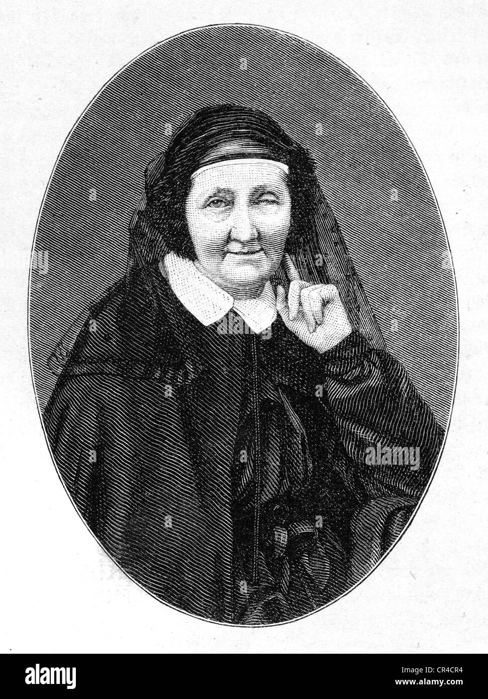 Ida Hahn-Hahn, Ida Marie Louise Sophie Friederike Gustava Graefin von Hahn, (1805-1880) geboren, Dichter, Schriftsteller Stockfoto