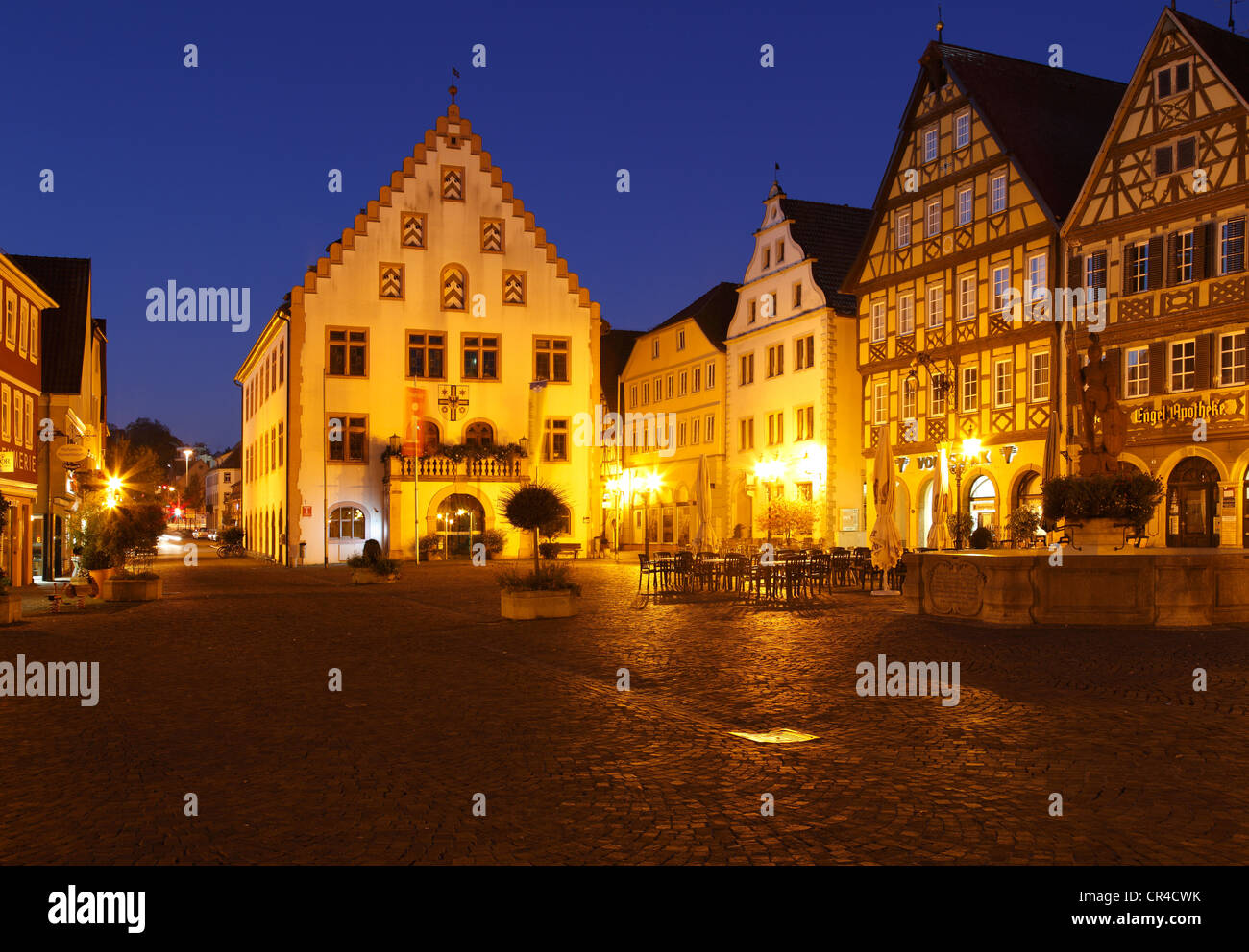 Altes Rathaus Marktplatz Quadrat Bad Mergentheim Taubertal