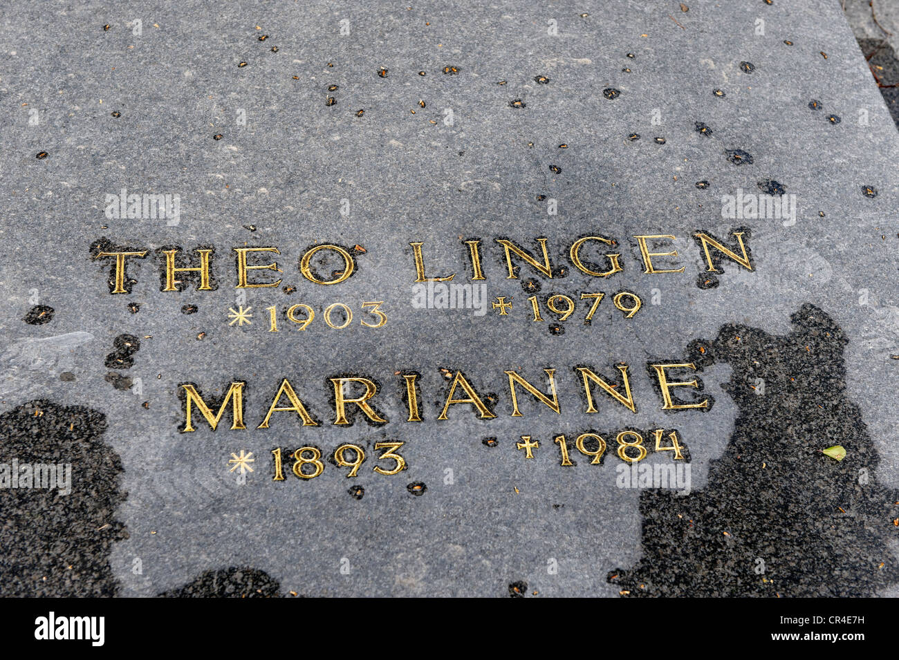 Grab von Theo Lingen, Schauspieler, Wiener Zentralfriedhof, Wiener Zentralfriedhof, Ehrengrab, Wien, Austria, Europe Stockfoto