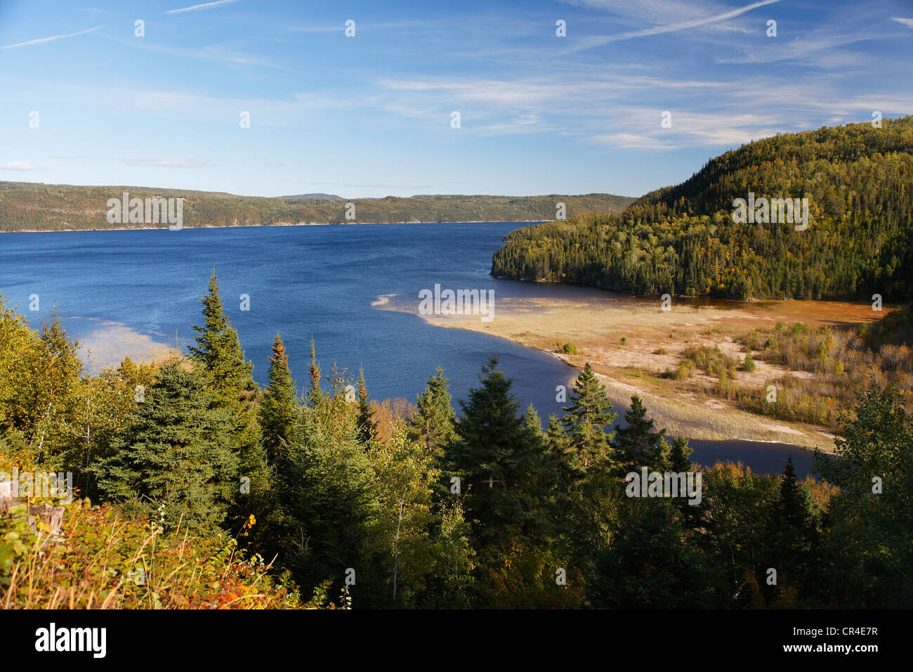 Saguenay Fjord, St. Lawrence Marine Park, Saguenay-Lac-Saint-Jean Region, Quebec, Kanada Stockfoto