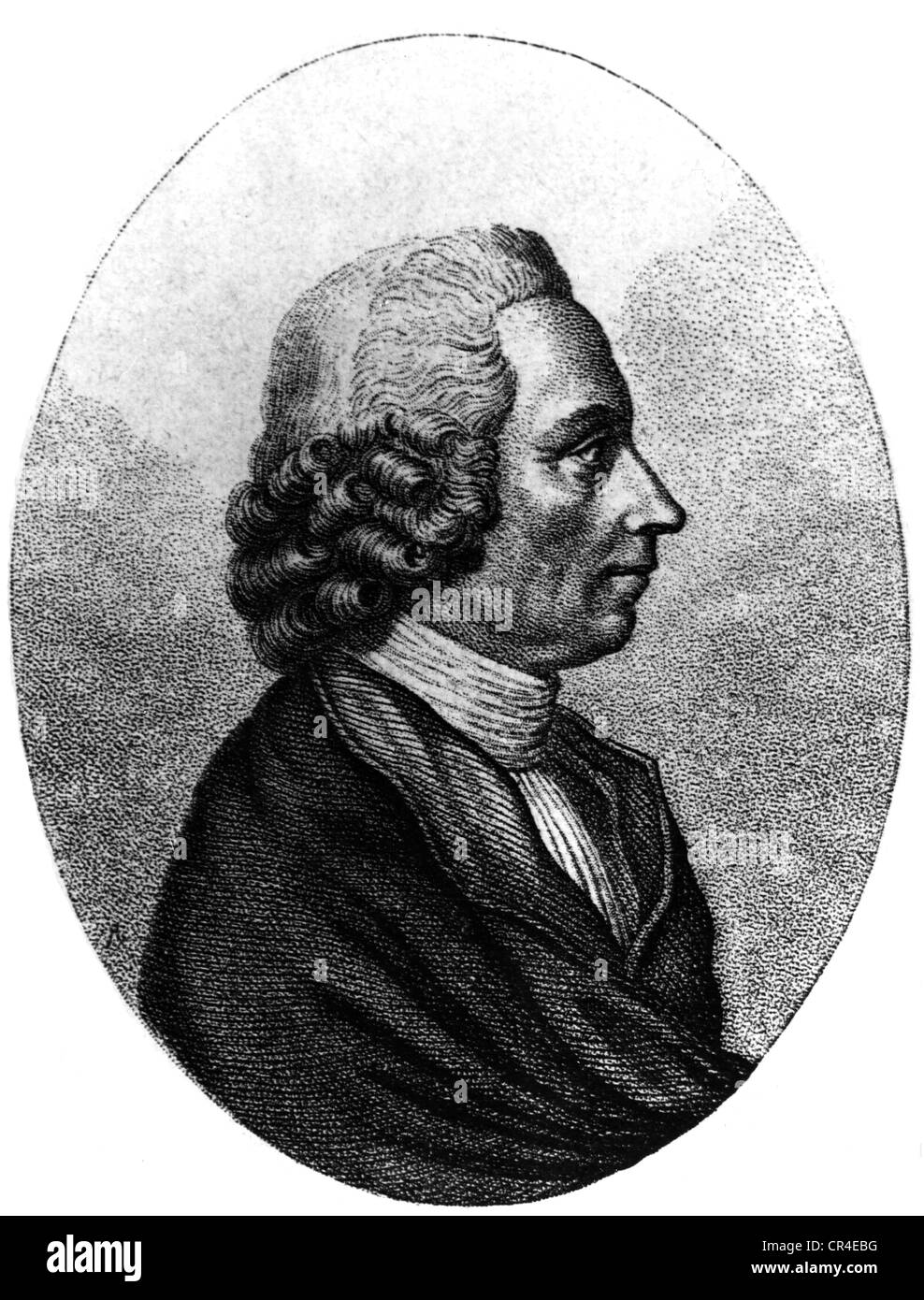 Priestley, Joseph, 13.3.1733 - 6.2.1804, englischer Naturwissenschaftler, Philosoph, Theologe, Porträt, Profil, basierend auf zeitgenössischem Porträt, Stippelgravur von Ambroise Tardieu, ca. 1805, Stockfoto