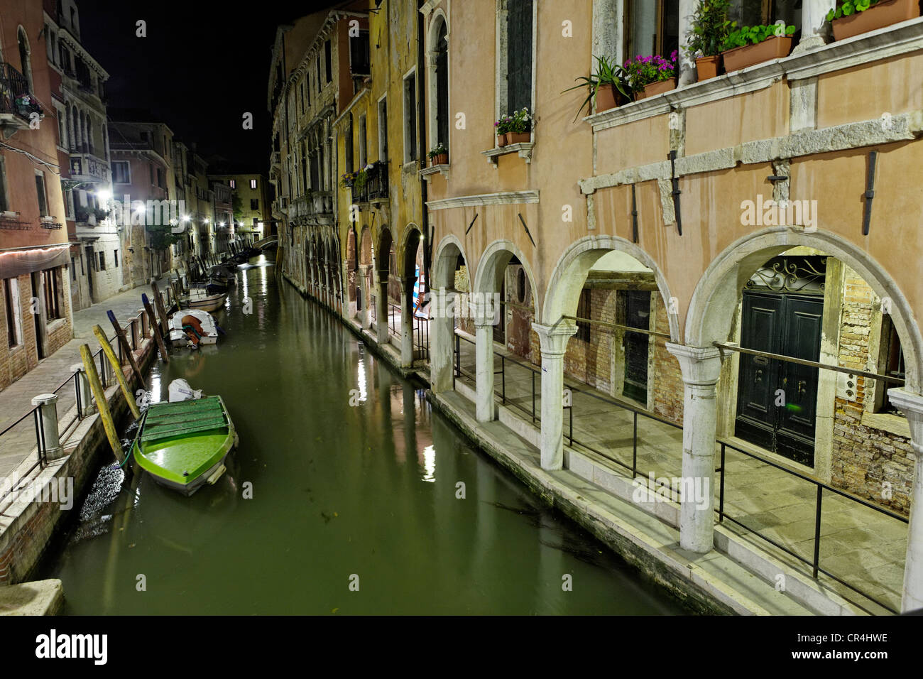 Kanal, Stadtviertel Cannaregio, Venedig, UNESCO-Weltkulturerbe, Venetien, Italien, Europa Stockfoto
