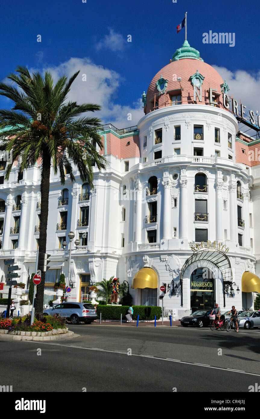 Hotel Negresco, Promenade des Anglais, Nizza, Nizza, Côte d ' Azur, Alpes Maritimes, Provence, Frankreich, Europa Stockfoto