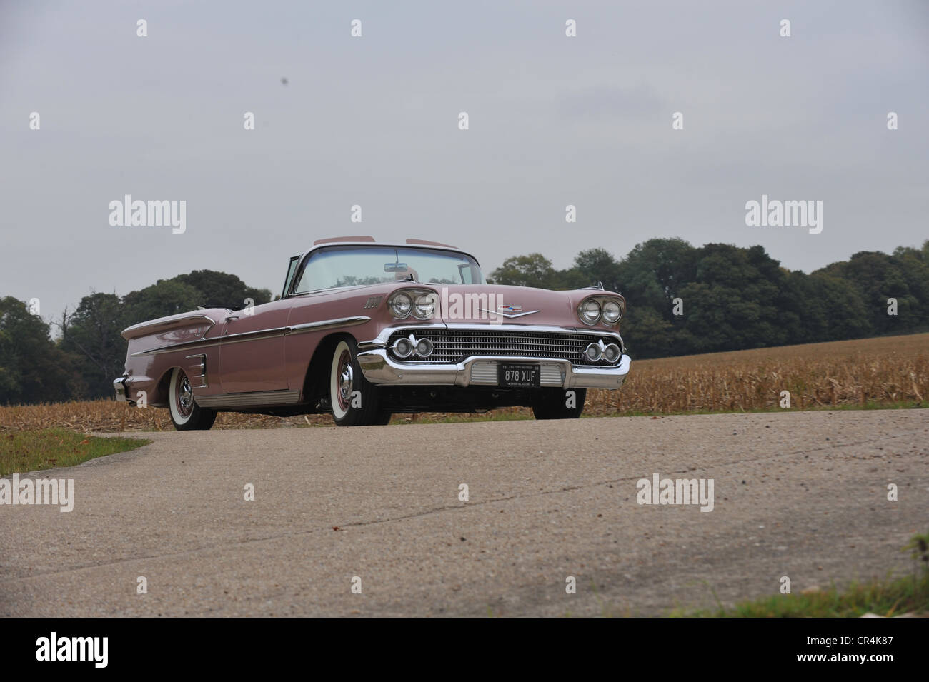 1958 Chevrolet Impala convertible amerikanischen Oldtimer Stockfoto