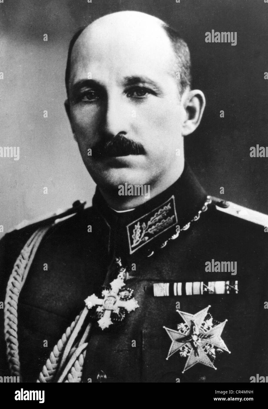 Boris III., 30.1.1894 - 28.8.1943, König von Bulgarien 1918 - 1943, Porträt, 1930er Jahre, Stockfoto