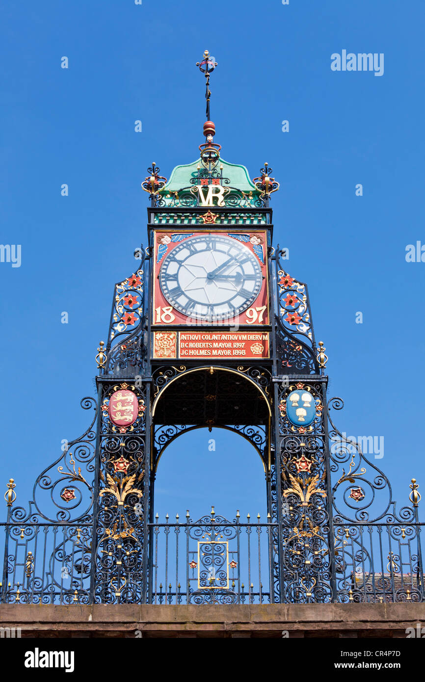 Eastgate Clock in Chester Cheshire England UK GB EU Europa Stockfoto