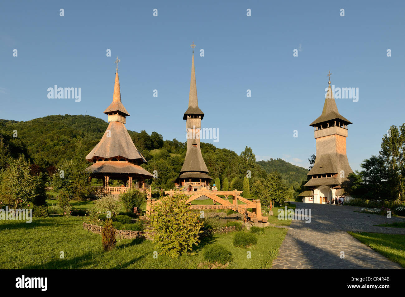 Kloster Barsana, iza Tal, maramures Region, Rumänien, Europa Stockfoto