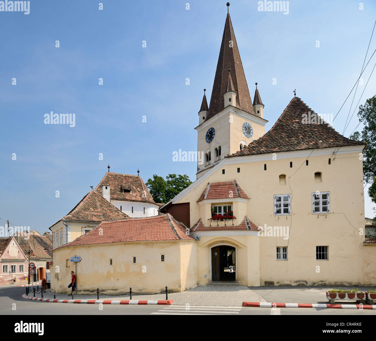 Cisnadie befestigte Kirche, Heltau, Rumänien, Europa Stockfoto