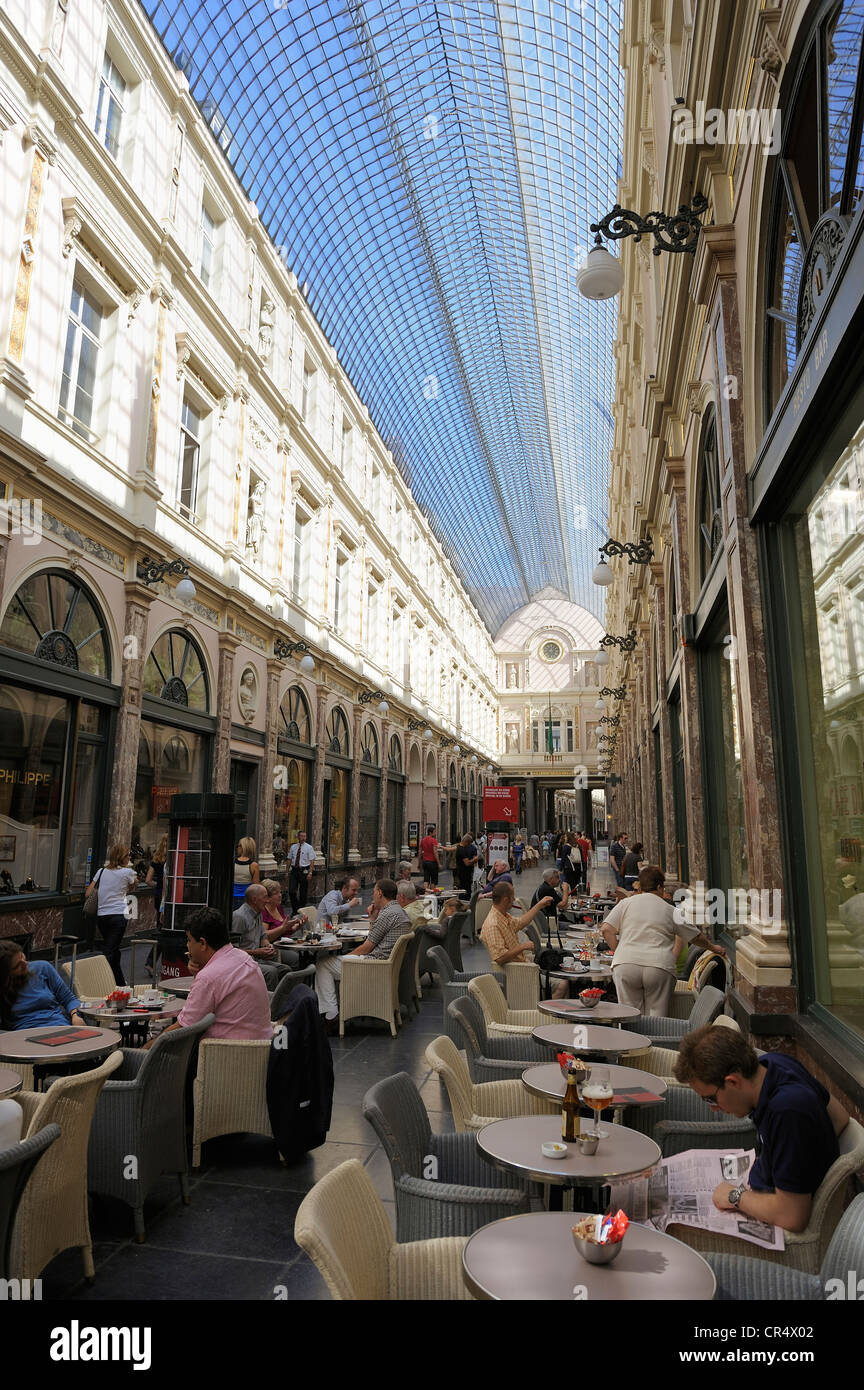 Belgien, Brüssel, Royal Saint Hubert Galerien Stockfoto