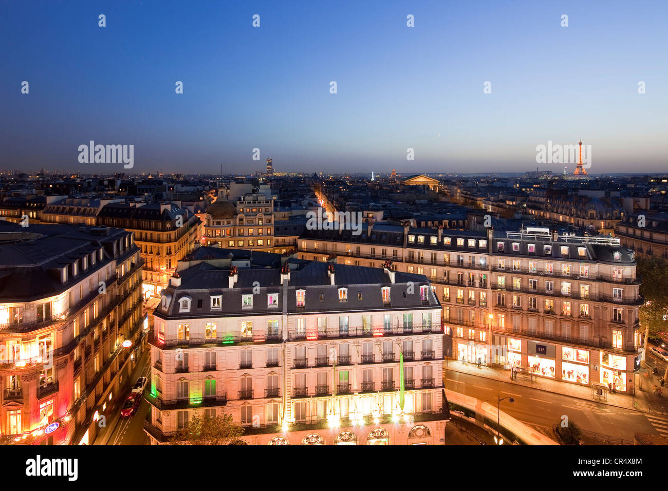Frankreich, Paris, Haussmanian Gebäude Stockfoto