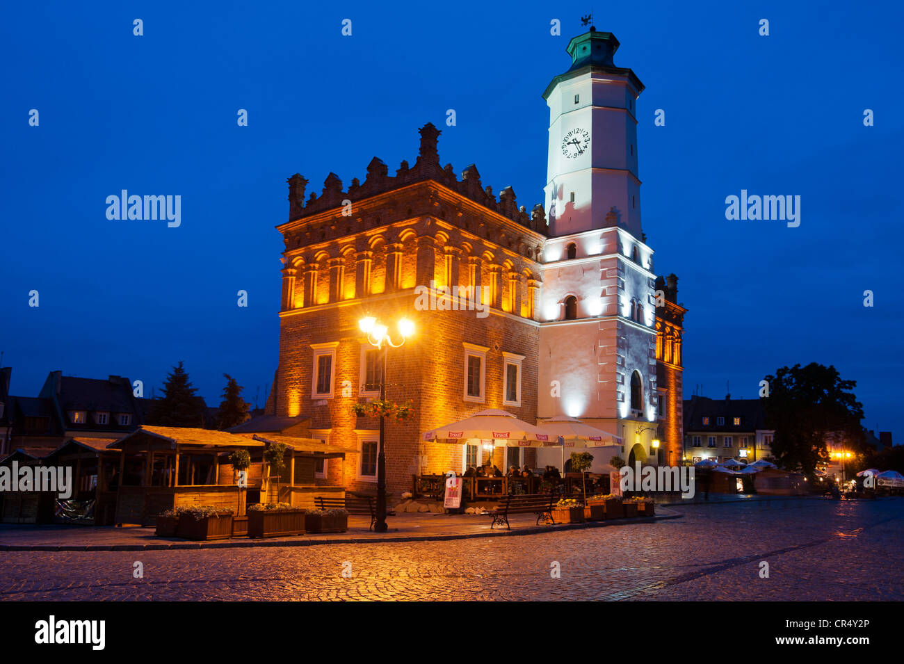 Rathaus, Sandomierz, Woiwodschaft Świętokrzyskie Provinz, Polen, Europa Stockfoto