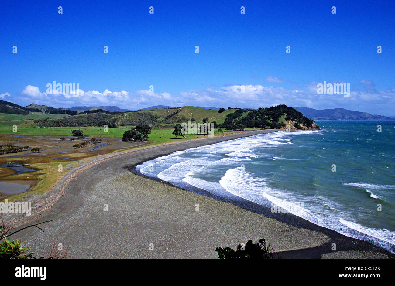 Neuseeland, Port Jackson (Luftbild) Stockfoto