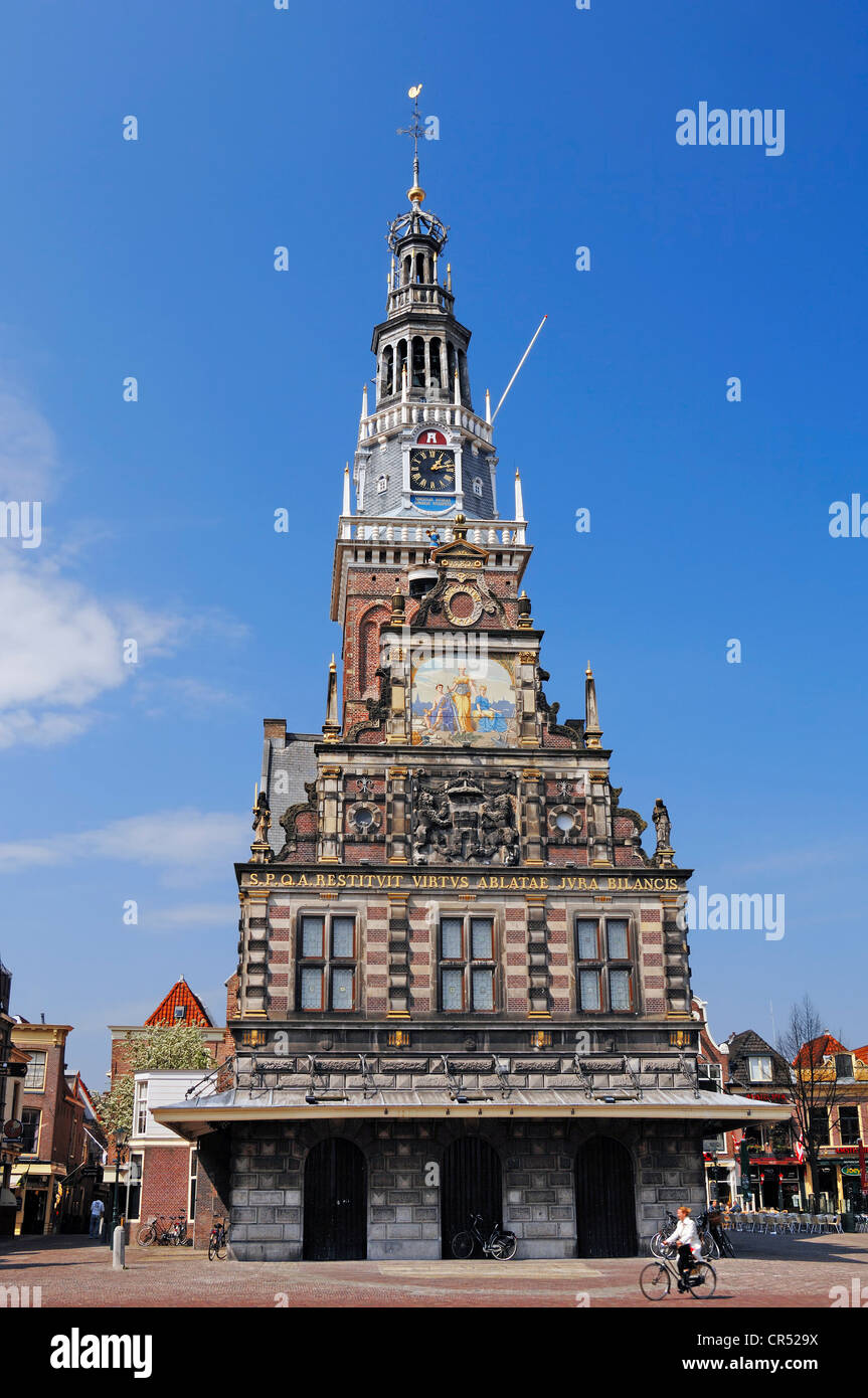 Käse-Museum, De Waag, ehemalige wiegen Haus, Alkmaar, Nordholland, Holland, Niederlande, Europa Stockfoto