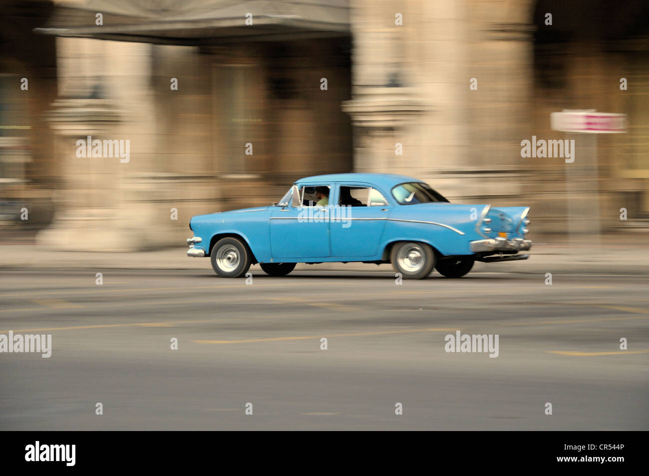Oldtimer, Habana Vieja, Alt-Havanna, Havanna, Kuba, Karibik Stockfoto