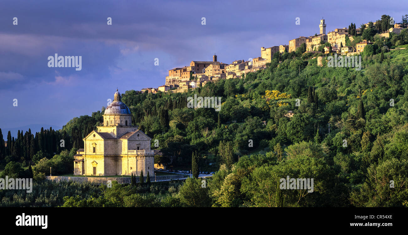 Madonna di San Biagio Kirche, Montepulciano, Toskana, Italien, Europa Stockfoto