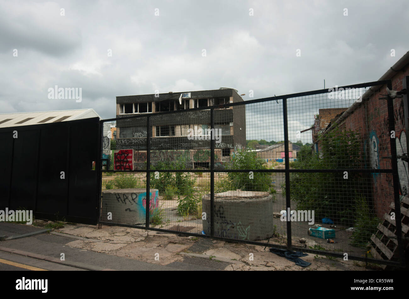 Greenwich verfallenen Gebäude bereit für Sanierung wie Wohnungen oder Büroeinheiten Stockfoto