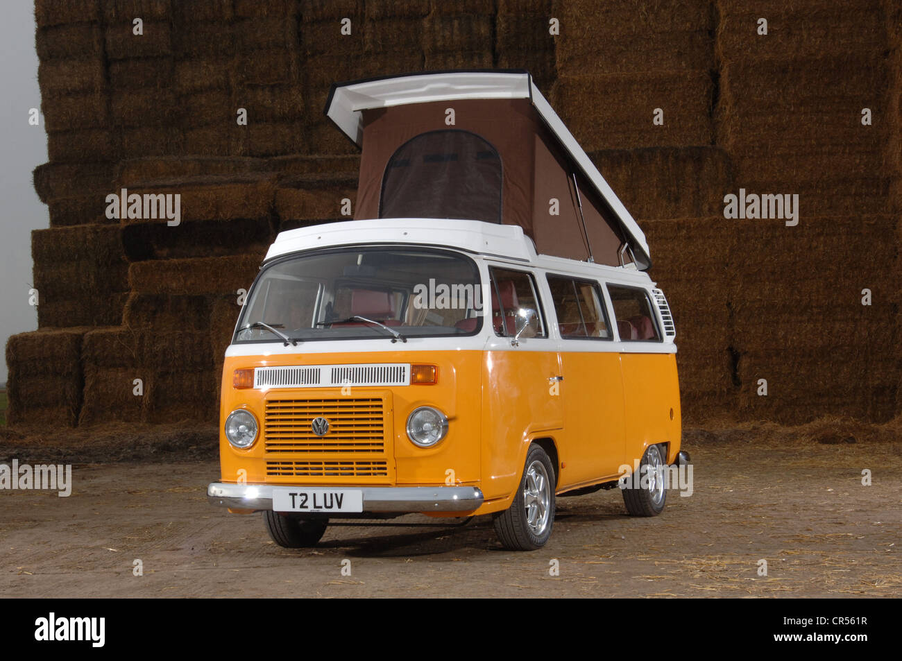 Erker VW Volkswagen Wohnmobil, Mikro-bus Stockfoto