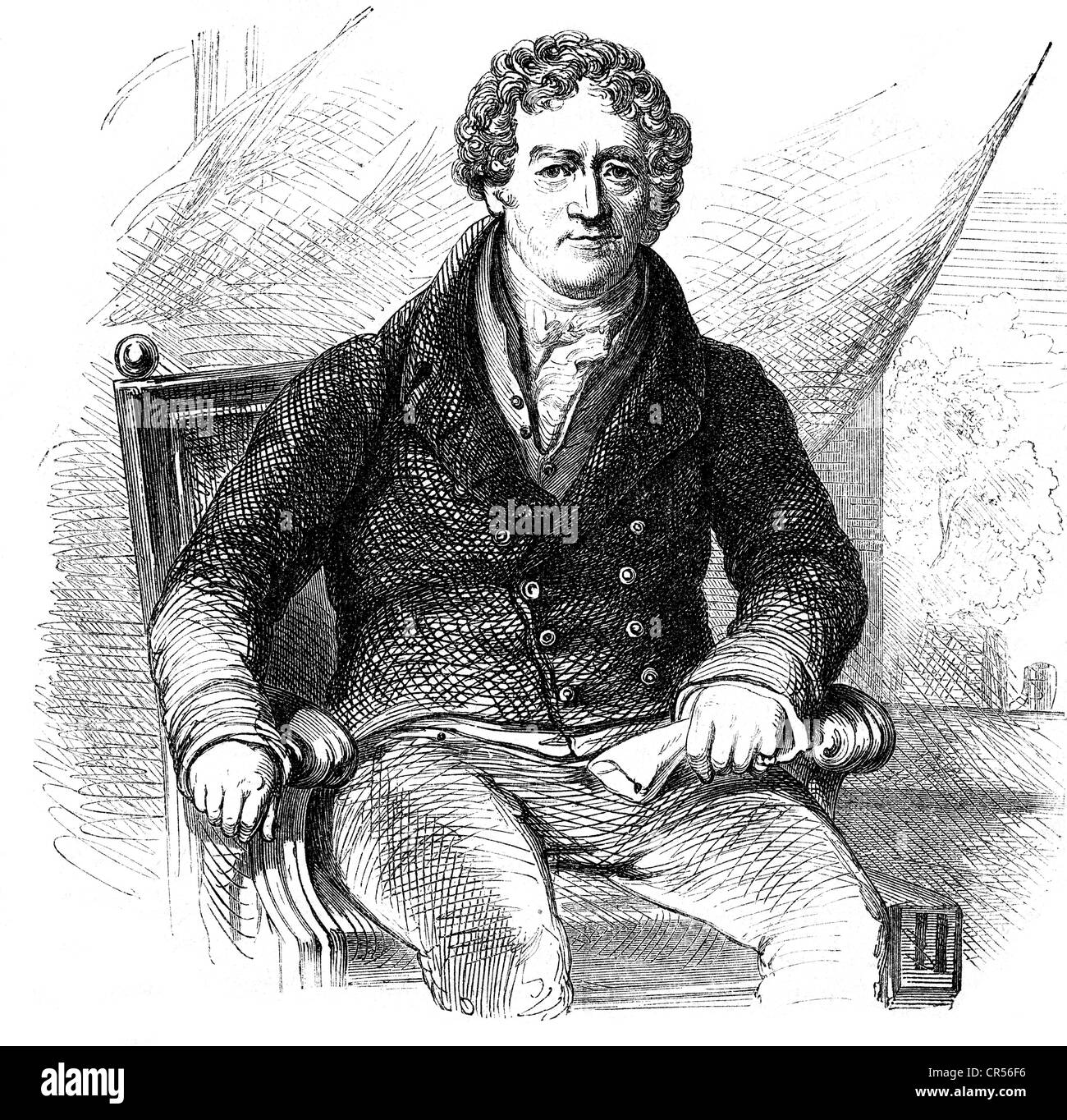 Peel, Robert, 5.2.8 - 2.7.1850, britischer Politiker (Tory), Premierminister 1834 / 1834 und 1834 - 184, 55-2, halbe Länge, zeitgenössische Holzgravur, Stockfoto