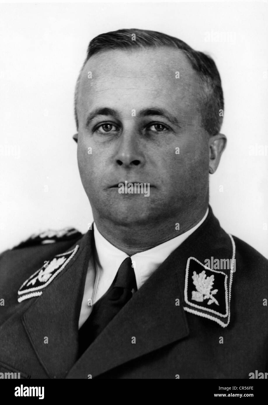 Jagow, Dietrich von, 29.2.1892 - 26.4.1945, deutscher Politiker (NSDAP), SA-Offizier, deutscher Gesandter in Ungarn 1941 - 1944, Porträt, ca. 1940, Stockfoto