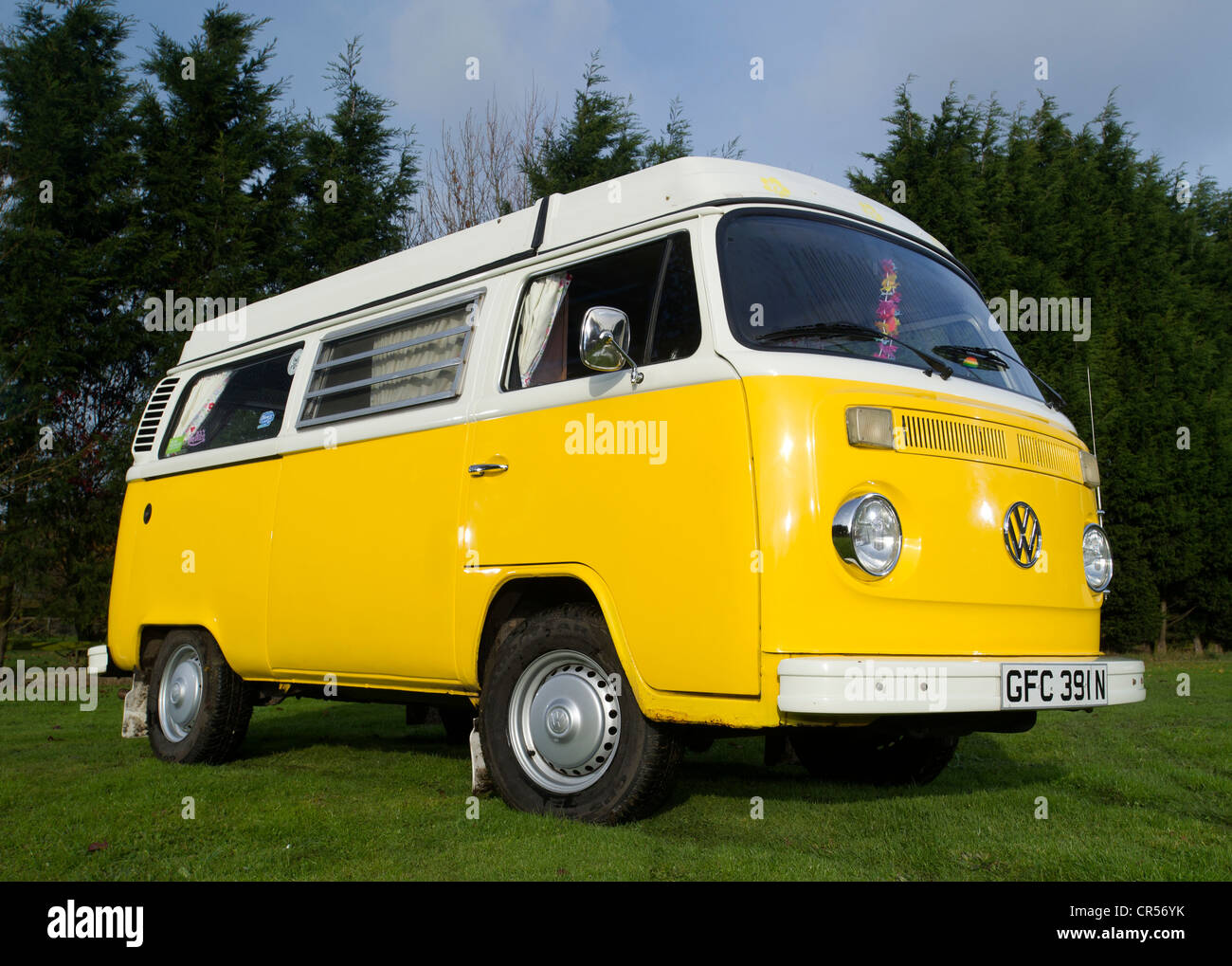 Erker VW Volkswagen Wohnmobil, Mikro-bus Stockfoto