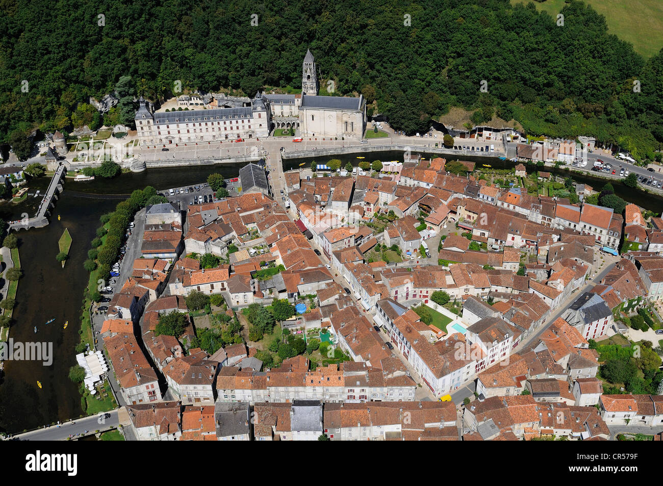 Frankreich, Dordogne, Perigord Vert, Parc Naturel Regional Périgord Limousin (regionalen natürlichen Parks von Périgord Limousin), Brantome Stockfoto