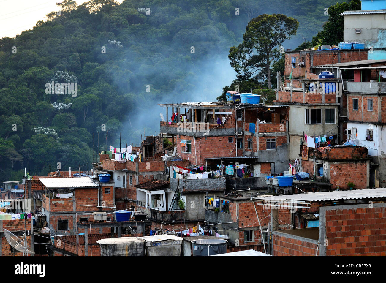 Favela, Slums, Rocinha, Rio De Janeiro, Brasilien, Südamerika Stockfoto
