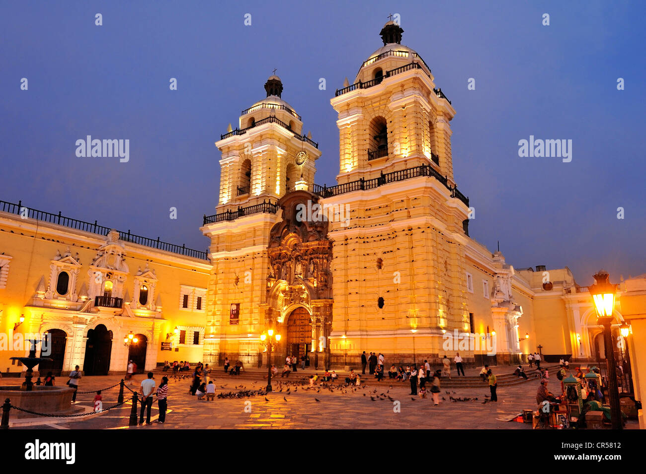 Kirche Iglesia de San Francisco Lima, UNESCO World Heritage Site, Peru, Südamerika Stockfoto