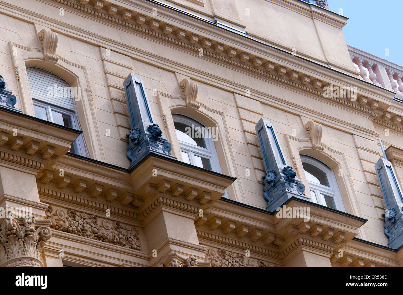 Die alte Börse in Budapest in Ungarn in Osteuropa Stockfoto