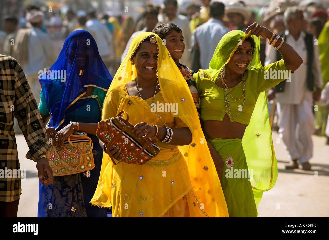 Indien, Rajasthan State, Pushkar, während die Pushkar Fair Stockfoto