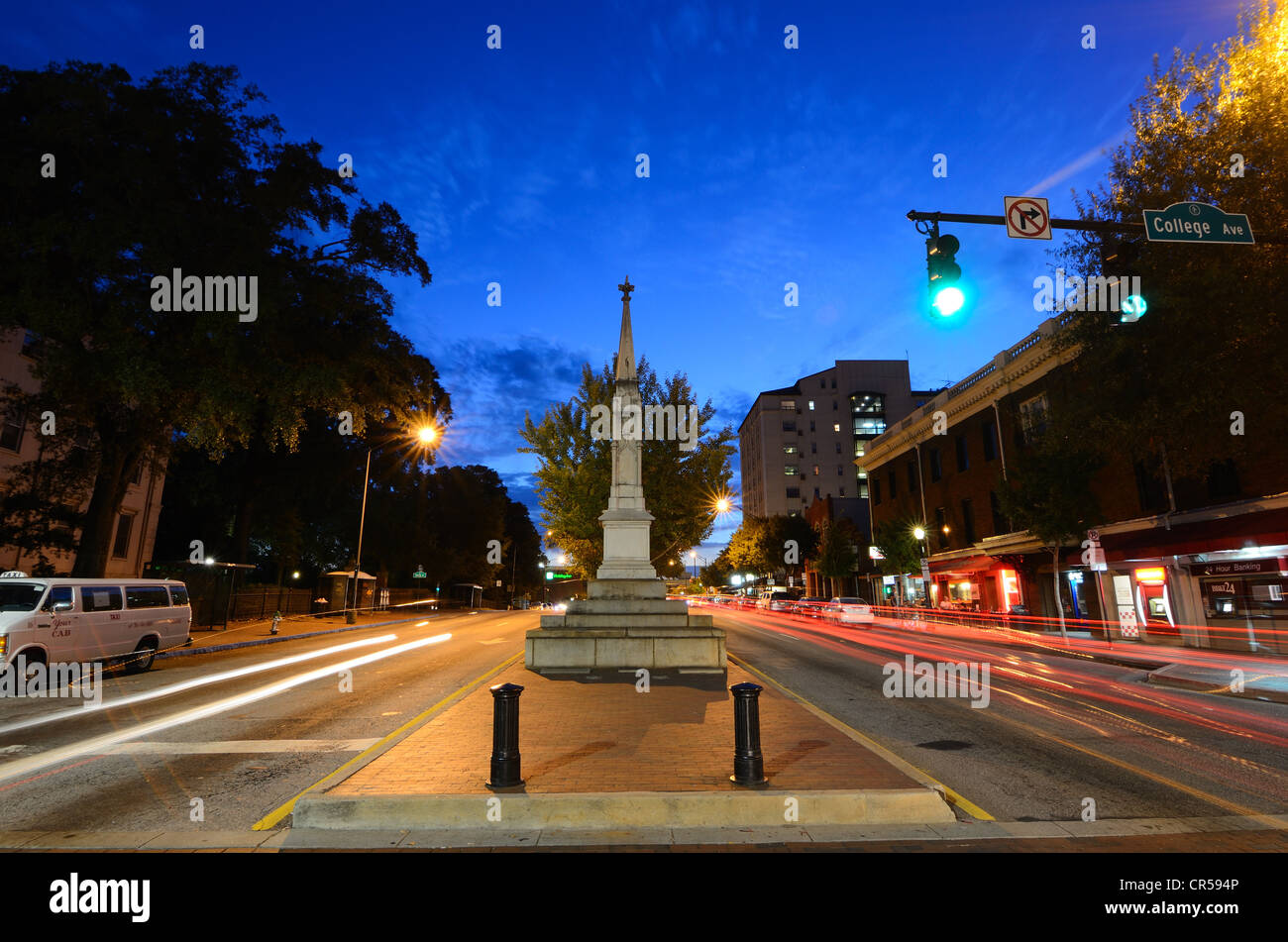 Broad Street in Athens, Georgia, USA. Stockfoto