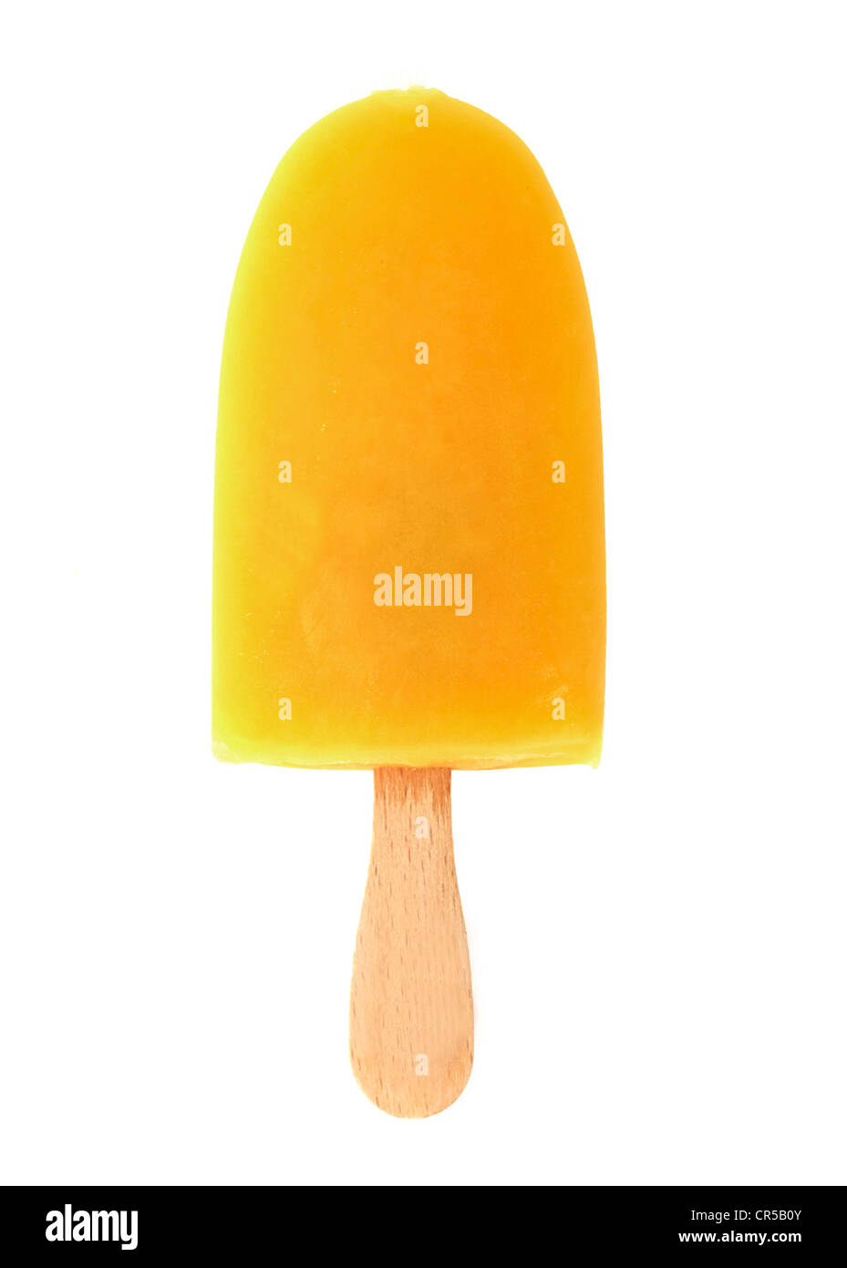 Saft Orange Eis am Stiel Stockfoto