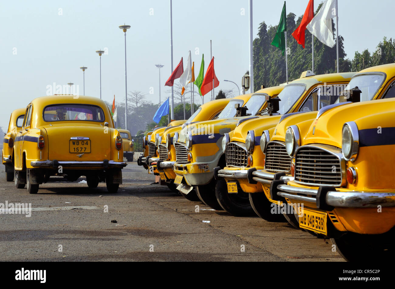 Indien, Bundesstaat West Bengal, Kalkutta (Kolkata), Verkehr, Botschafter Kabine, indischen Pkw Stockfoto