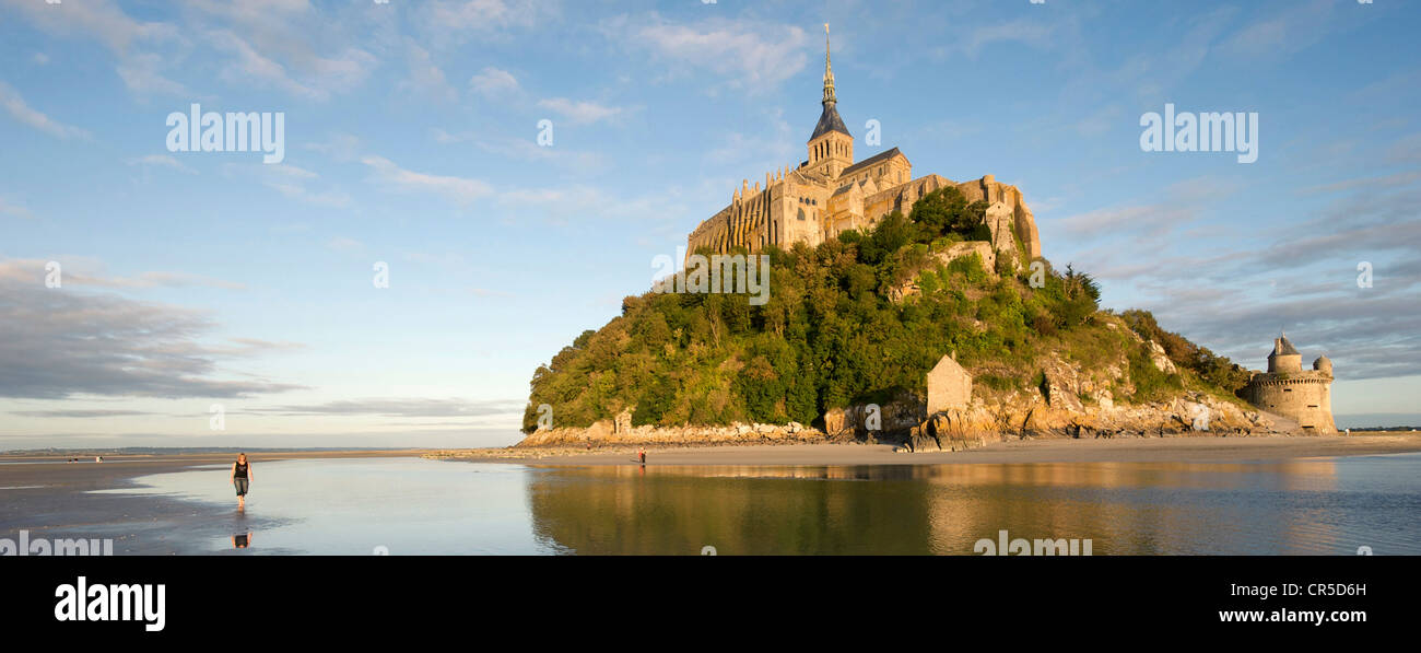 Frankreich, Manche, Mont St Michel, UNESCO-Welterbe Stockfoto