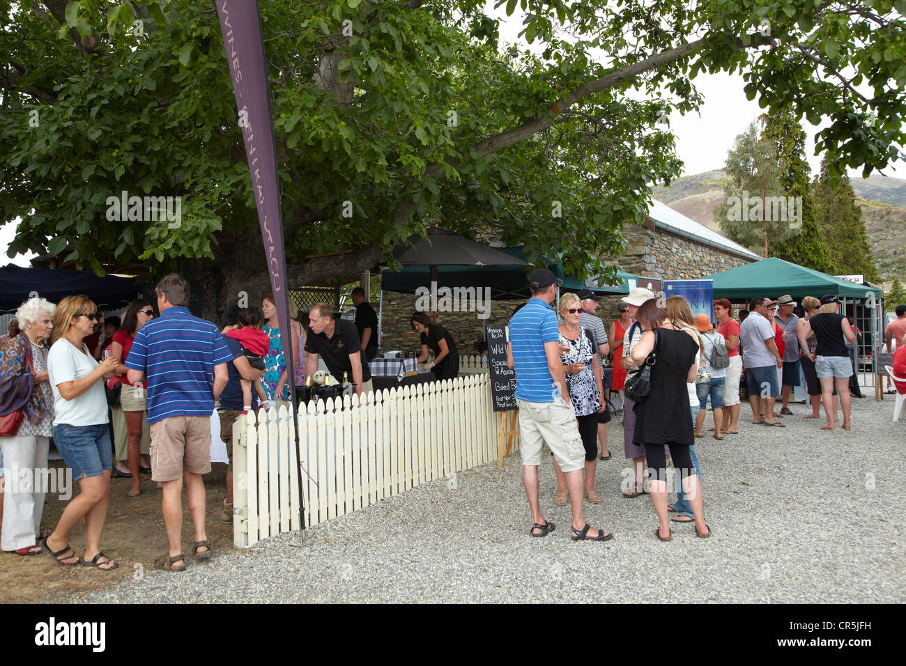 Cromwell Essen und Wein Festival, Cromwell Altstadt, Central Otago, Südinsel, Neuseeland Stockfoto