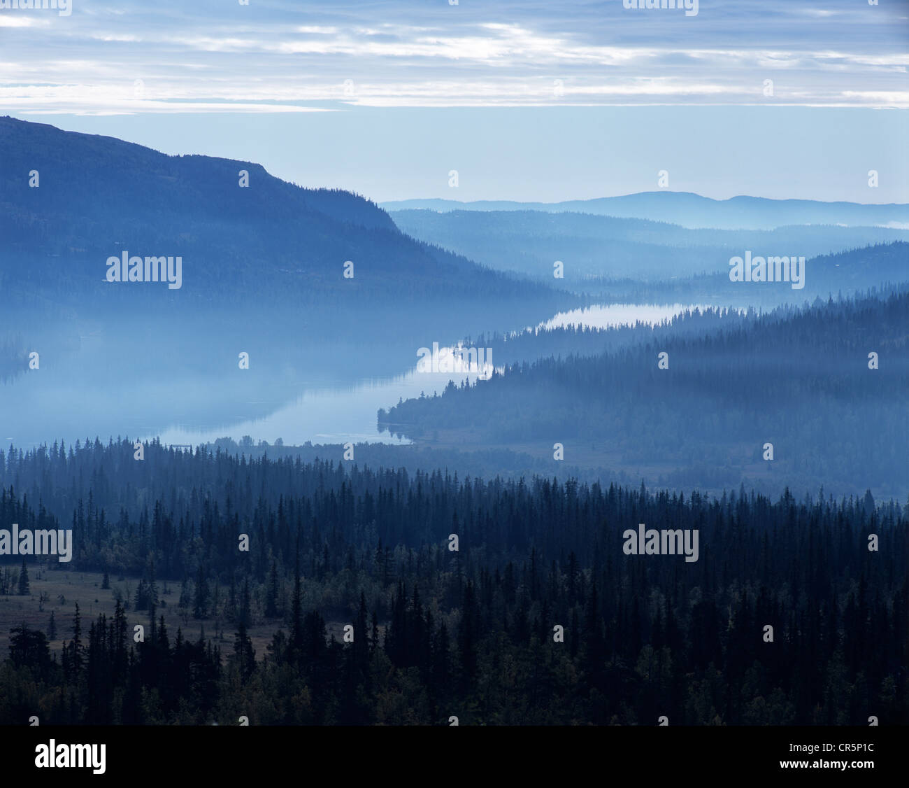 Landschaft am schöne in der Nähe von Forset, Oppland, Norwegen, Skandinavien, Europa Stockfoto