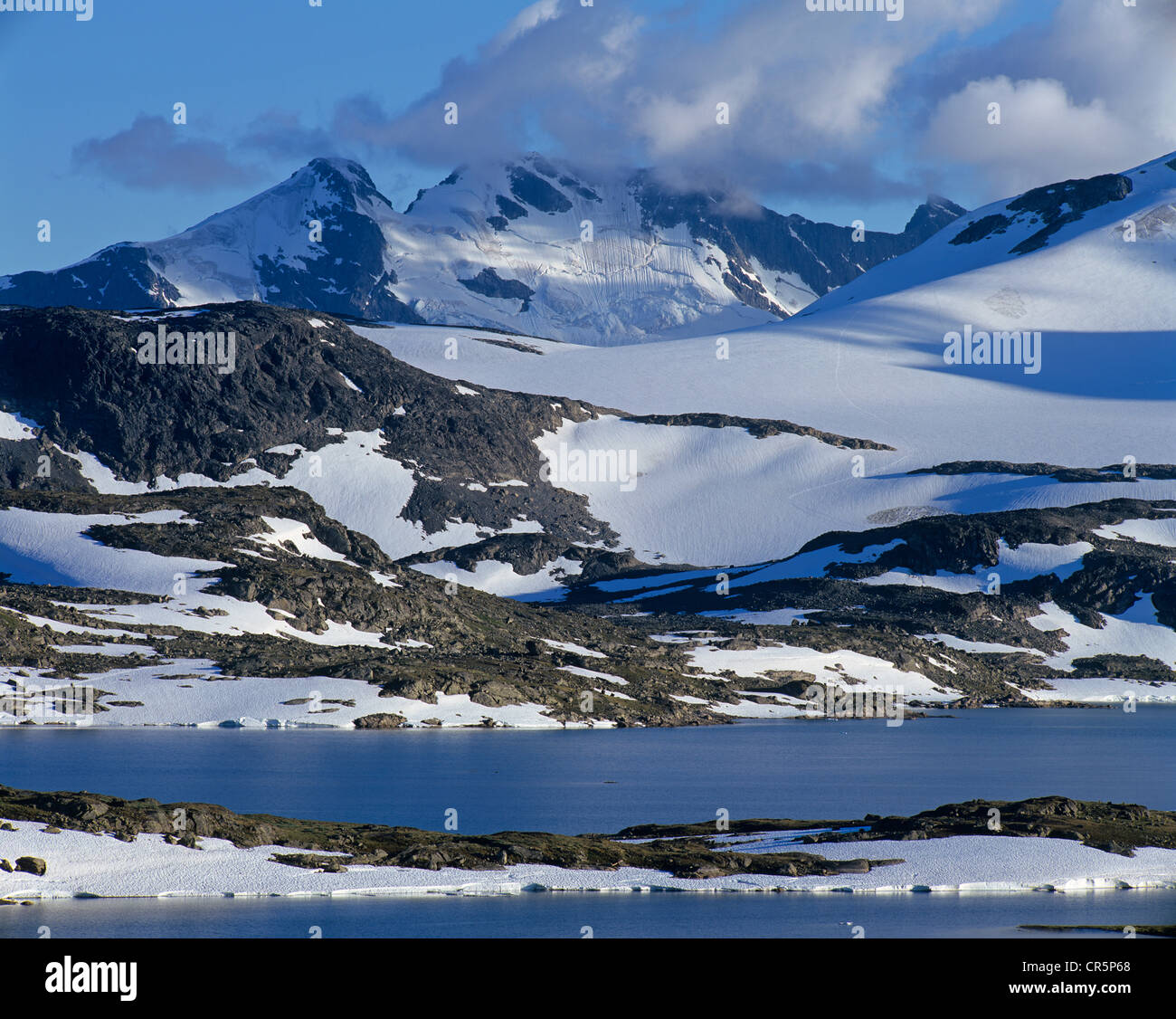 Fannråkbreen-Gletscher Sognefjell, Sogn Og Fjordane, Norwegen, Skandinavien, Europa Stockfoto