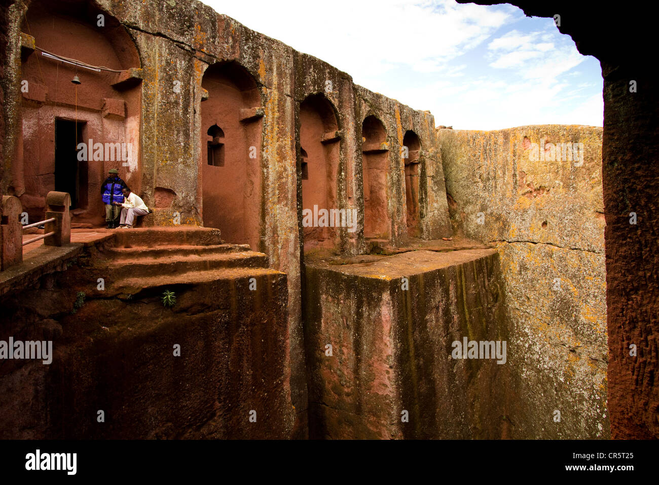 Bet Gabriel-Rufael Rock-gehauene Kirche, nördlichen Cluster, Lalibela, Äthiopien, Afrika Stockfoto