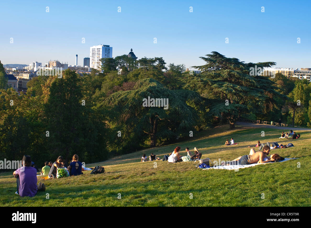 Frankreich, Paris, Parc des Buttes Chaumont Stockfoto