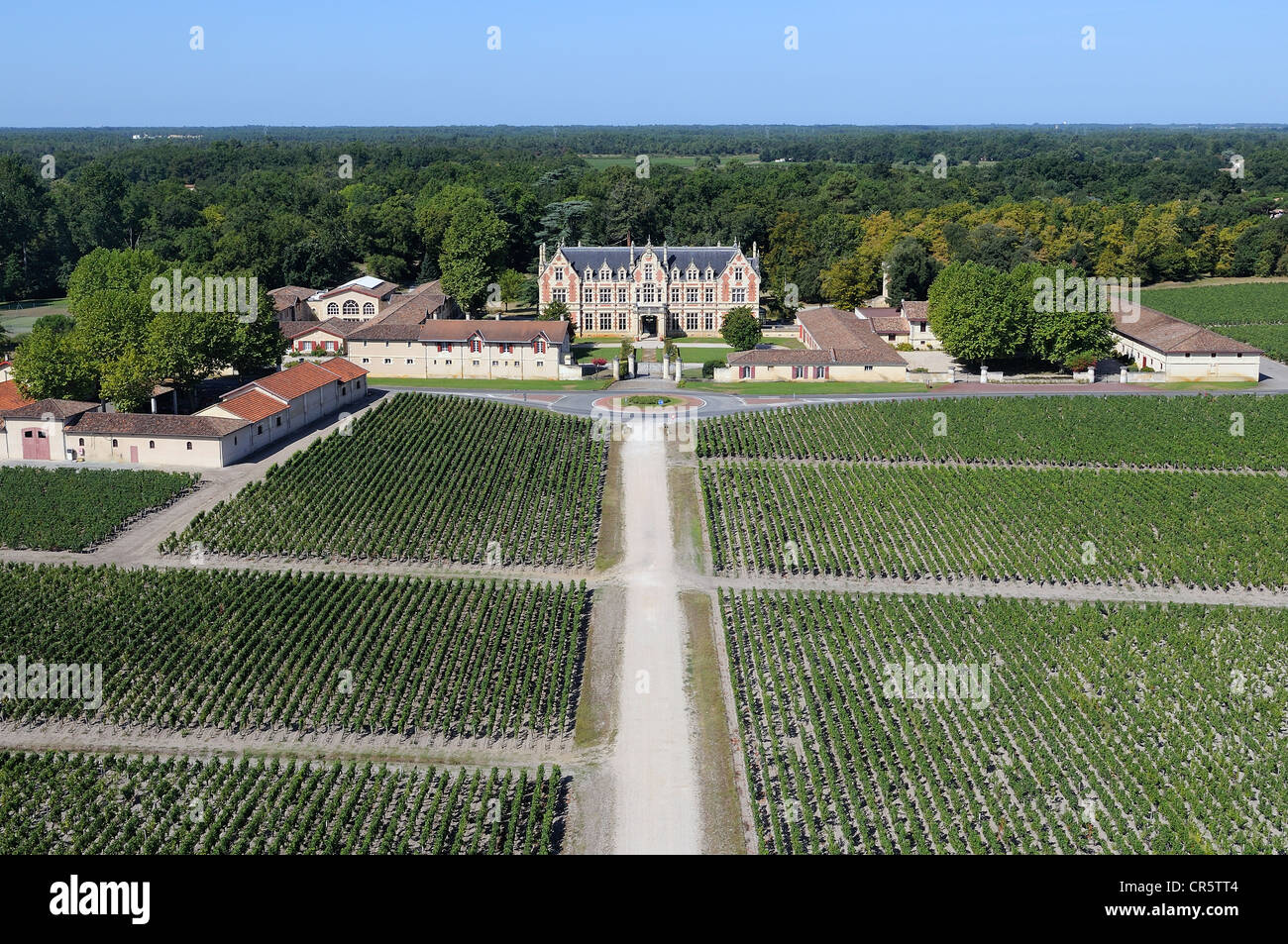 Frankreich, Gironde, Margaux, die Weinberge und das Château Cantenac Brown in der Region Médoc, dritte große Gewächse in aufgeführten 1855 Stockfoto