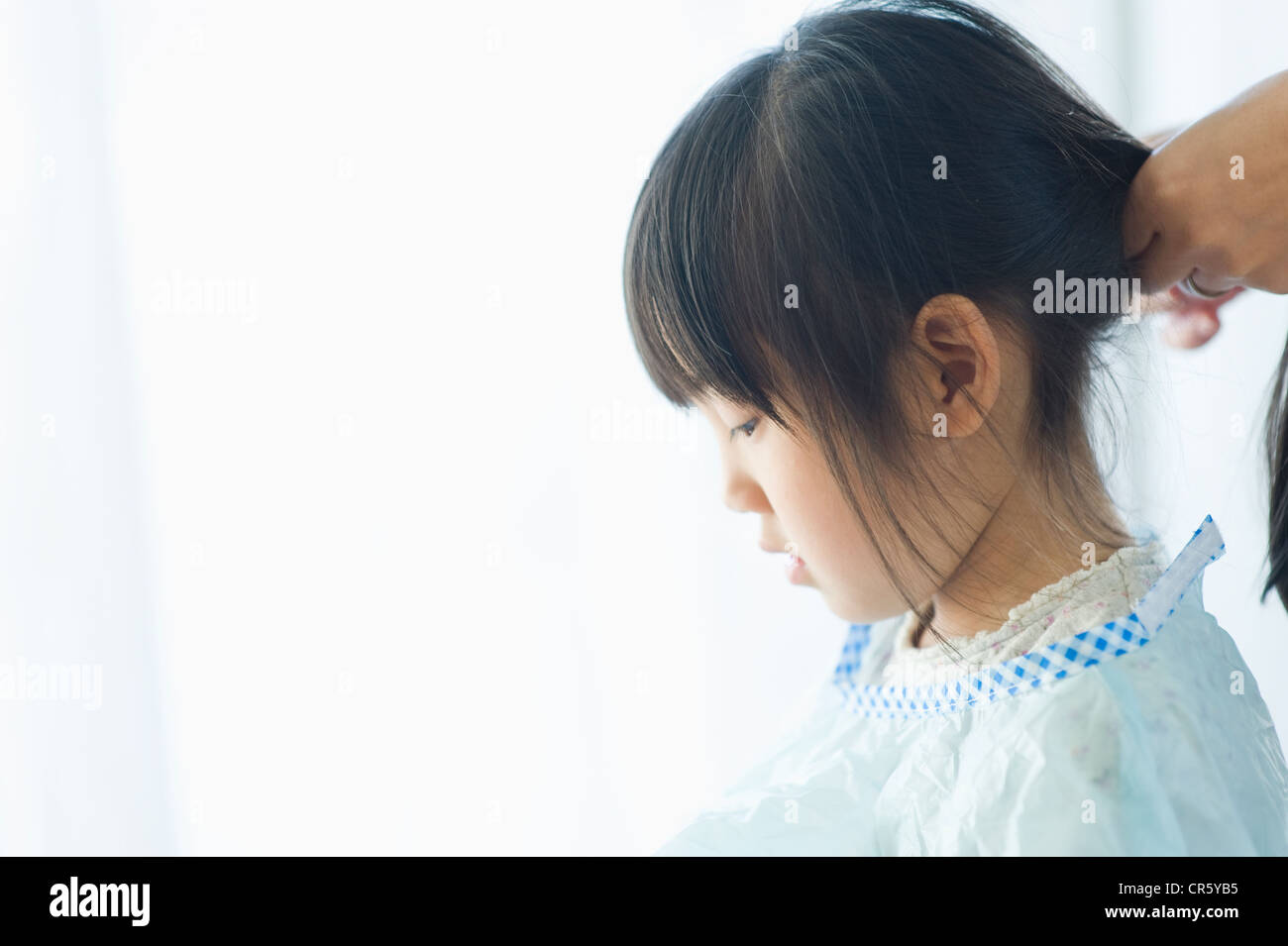 Japanese Girl Haircut Stockfotos Japanese Girl Haircut