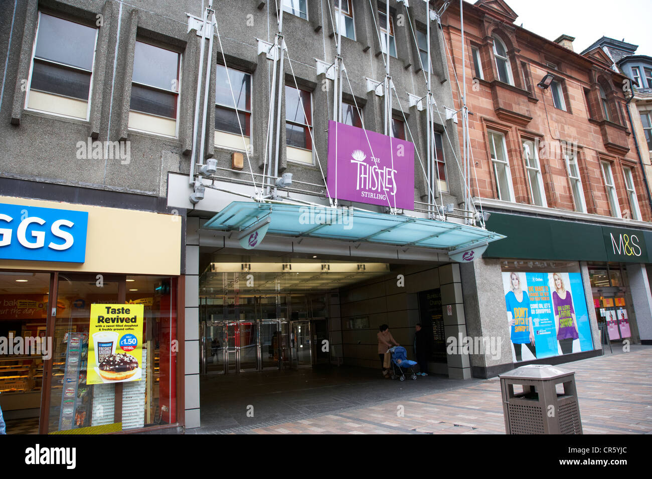 die Disteln Einkaufszentrum Stirling Schottland, Vereinigtes Königreich Stockfoto