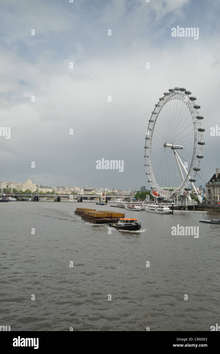 London Eye, Themse, london2012, Westminster bridge Stockfoto