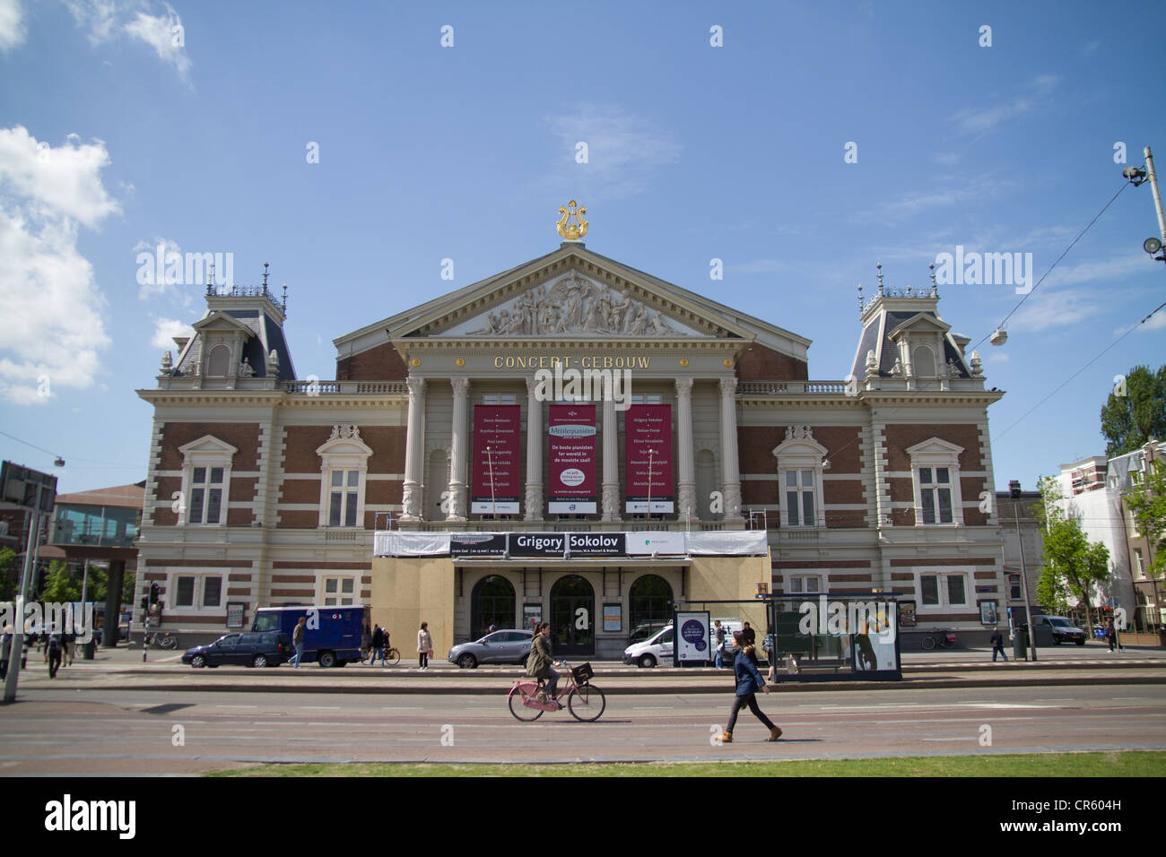 Die Concert Gebouw am Museumplein in Amsterdam Stockfoto