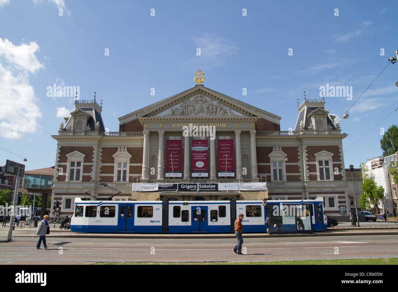 Die Concert Gebouw am Museumplein in Amsterdam Stockfoto