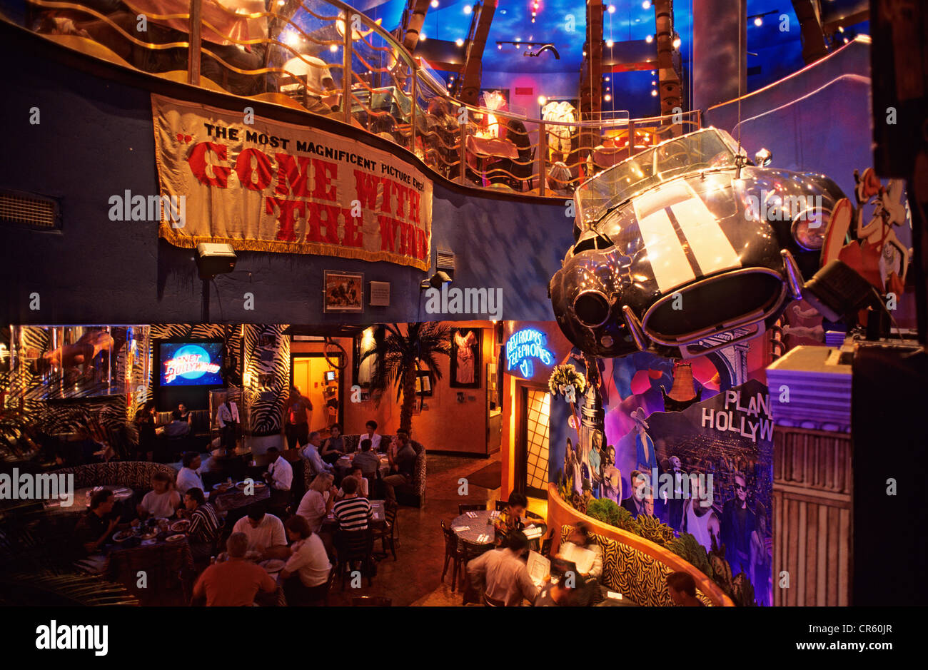 USA, Georgia, Atlanta, Planet Hollywood Stockfoto