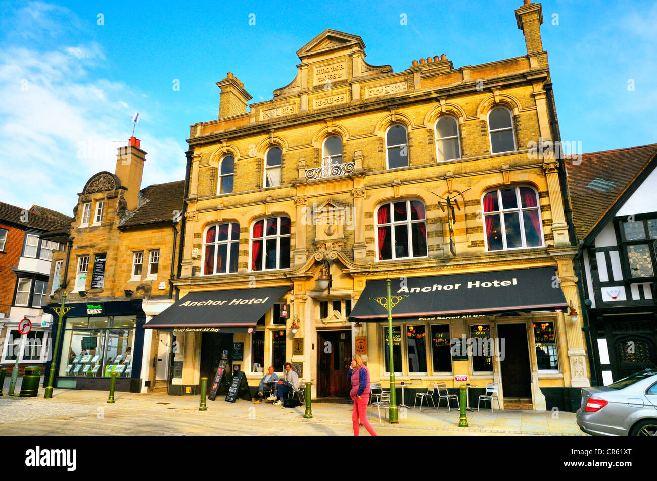 Britischen Pub. Das Anker Hotel, Horsham, West Sussex, UK Stockfoto