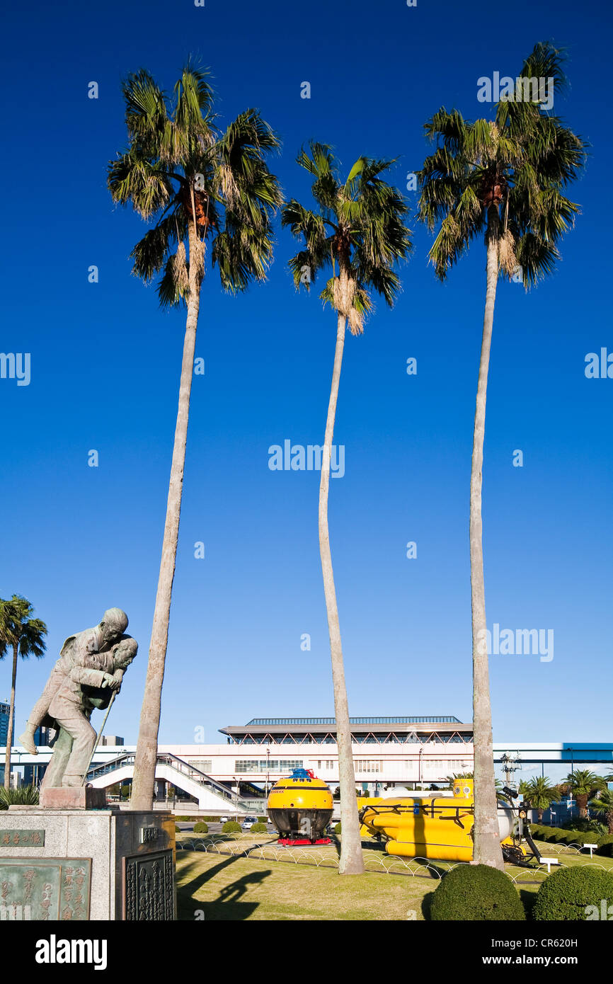 Museum für Maritime Wissenschaft, u-Boot im Garten, Tokio, Insel Honshu, Japan Stockfoto